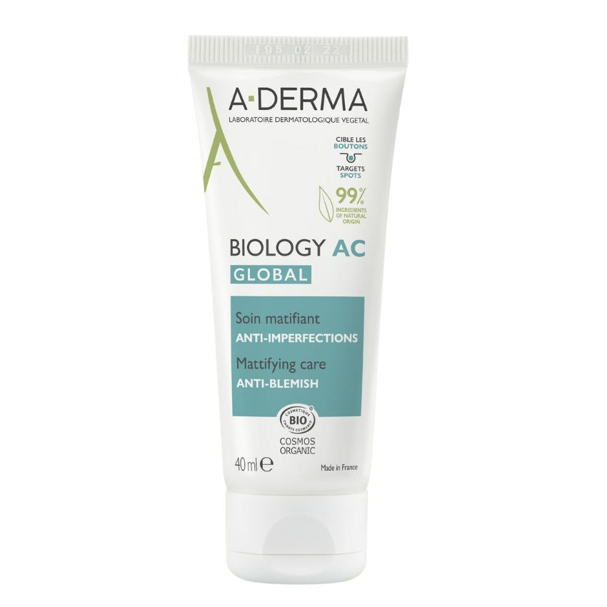 A-DERMA - BIOLOGY AC GLOBAL SOIN MATIFIANT ANTI-IMPERFECTIONS 40 ML
