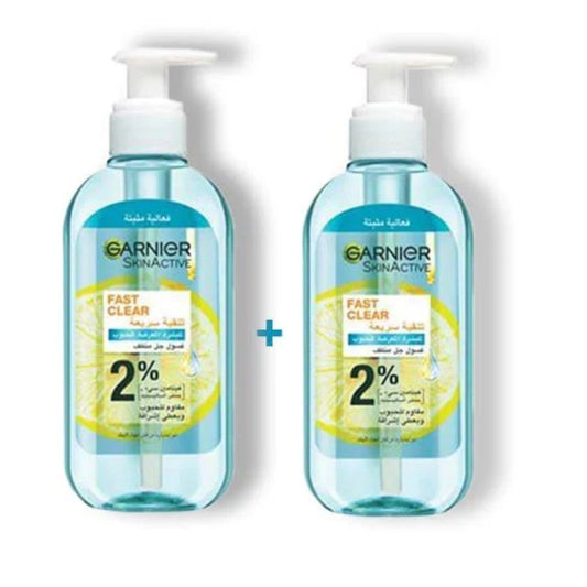 GARNIER - LOT 2 GEL WASH FAST BRIGHT 100ML