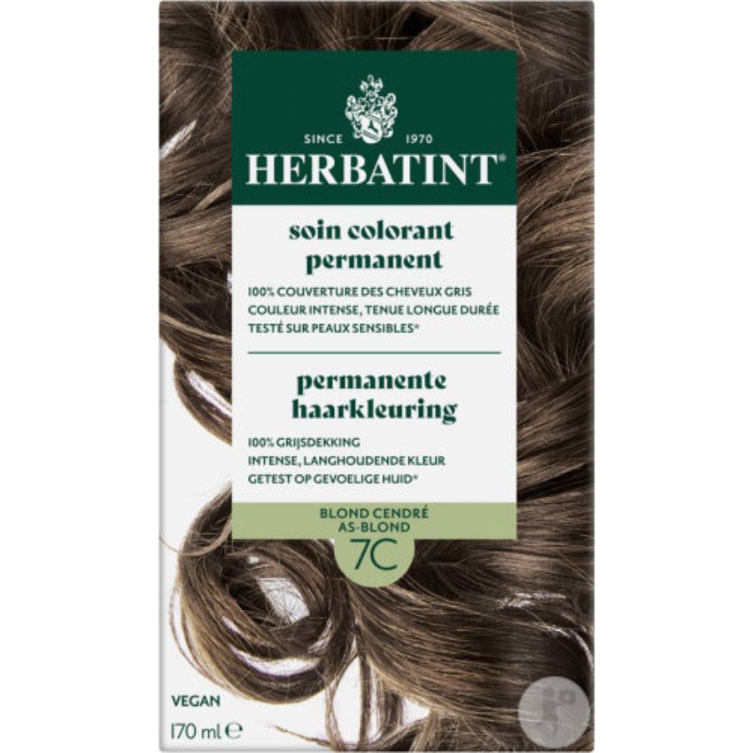 HERBATINT - 7C BLOND CENDRE SOIN COLORANT PERMANENT 170 ML
