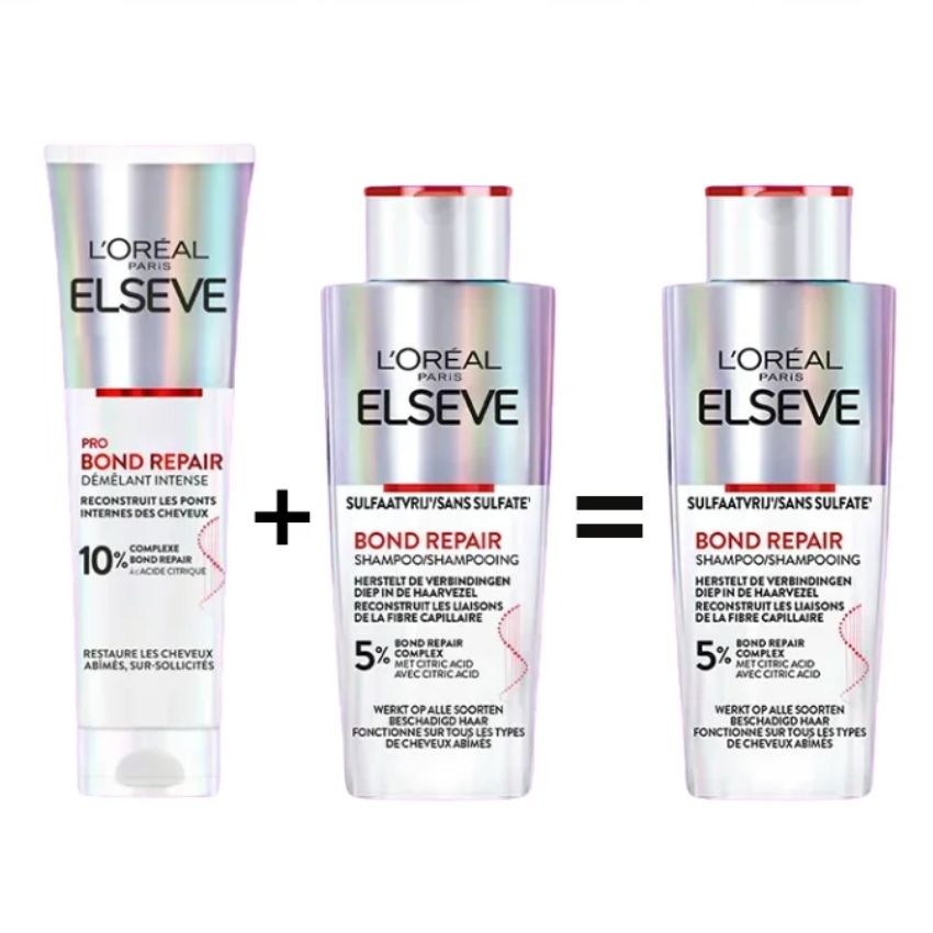 ELSEVE - PACK ROUTINE BOND REPAIR SHAMPOING 2X 200ML PRE-SHAMPOOING 200ML