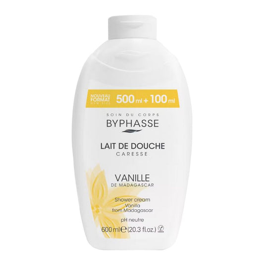 BYPHASSE - LAIT DE DOUCHE CARESSE VANILLE DE MADAGASCAR 600ML
