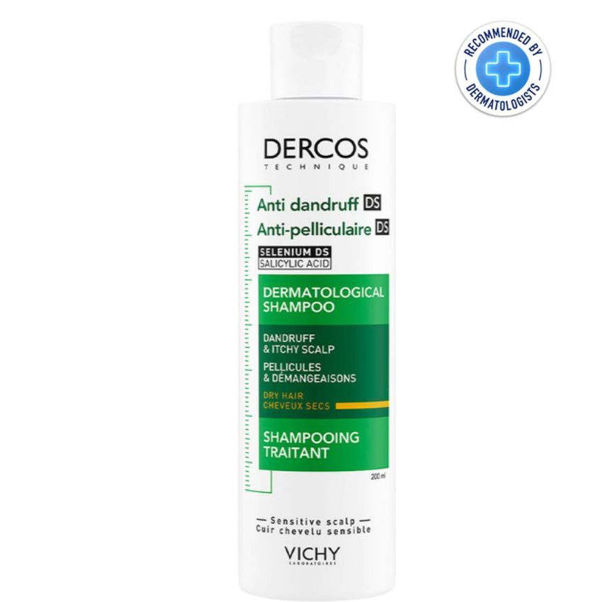 DERCOS - SHAMPOING ANTI-PELLICULAIRE CHEVEUX SECS