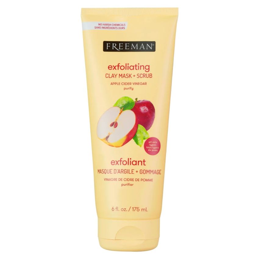 FREEMAN - CLAY MASK SCRUB CLEANSING APPLE CIDER VINEGAR 175ML