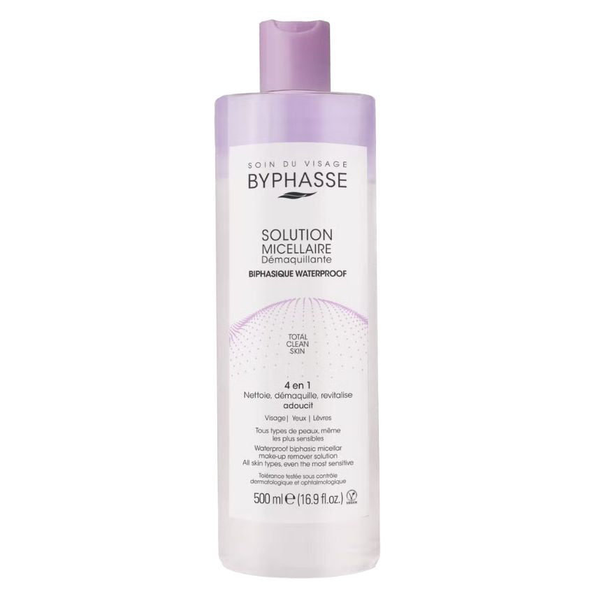 BYPHASSE - SOLUTION MICELLAIRE DEMAQUILLANTE WATERPROOF 500ML