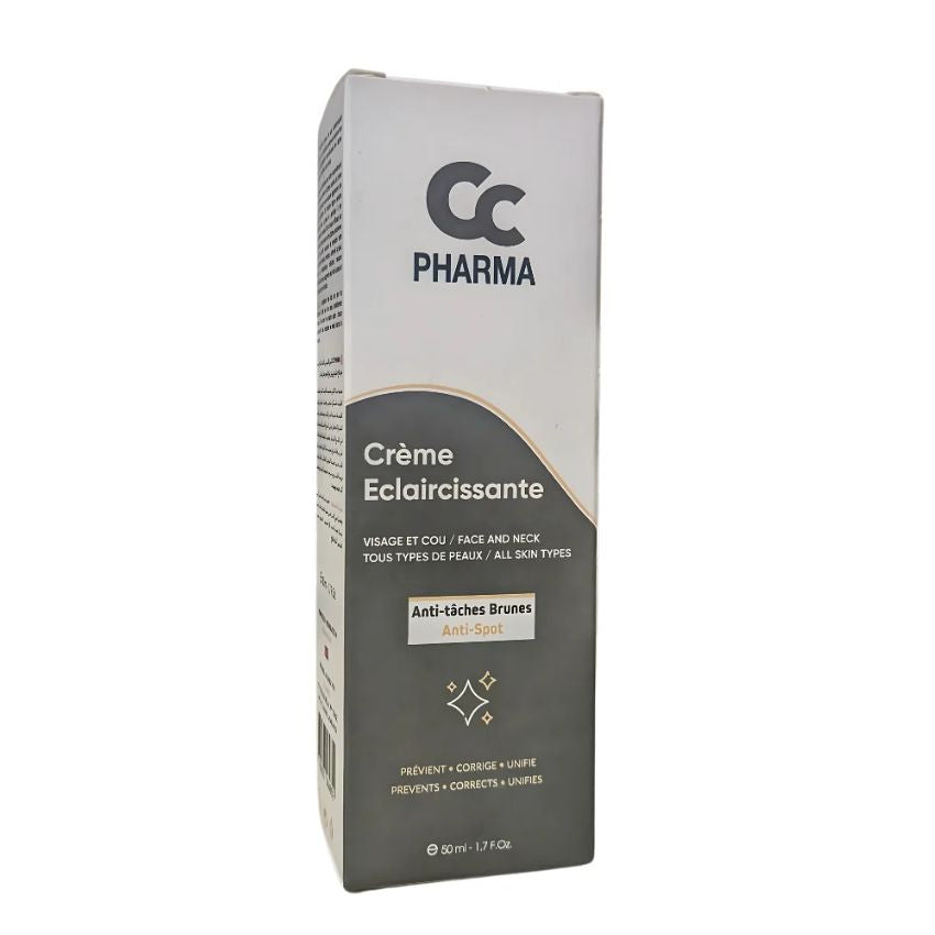 CC PHARMA CRÈME ECLAIRCISSANTE VISAGE & COU SPF 30 50ML