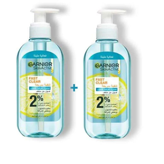GARNIER - LOT 2 GEL WASH FAST CLEAR 200ML