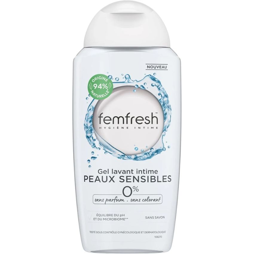 FEMFRESH - GEL LAVANT INTIME PEAUX SENSIBLES 250 ML