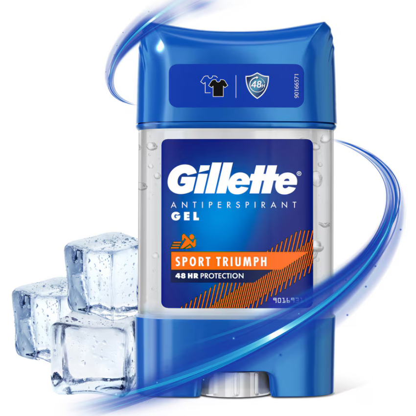GILLETTE - ANTI-TRANSPIRANT ET DÉODORANT GEL TRIUMPH SPORT - 70 ML