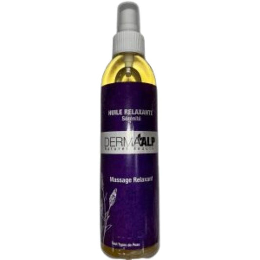 HUILE RELAXANTE SERENITE DERMAALP NATUREL BEAUTY MASSAGE RELAXANT