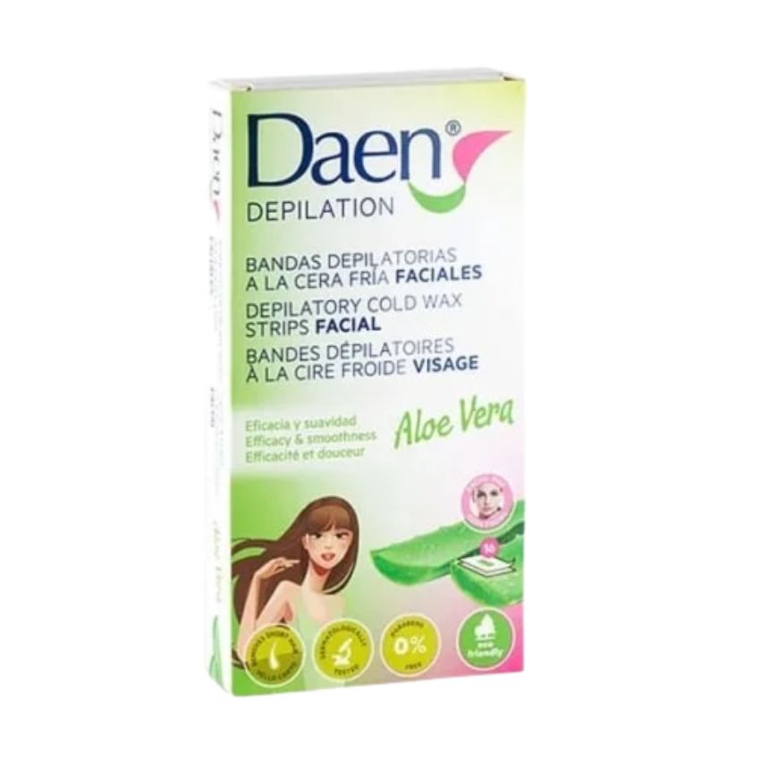 DAEN - Bandes de cire froide enlèvement cheveux de corps Aloe