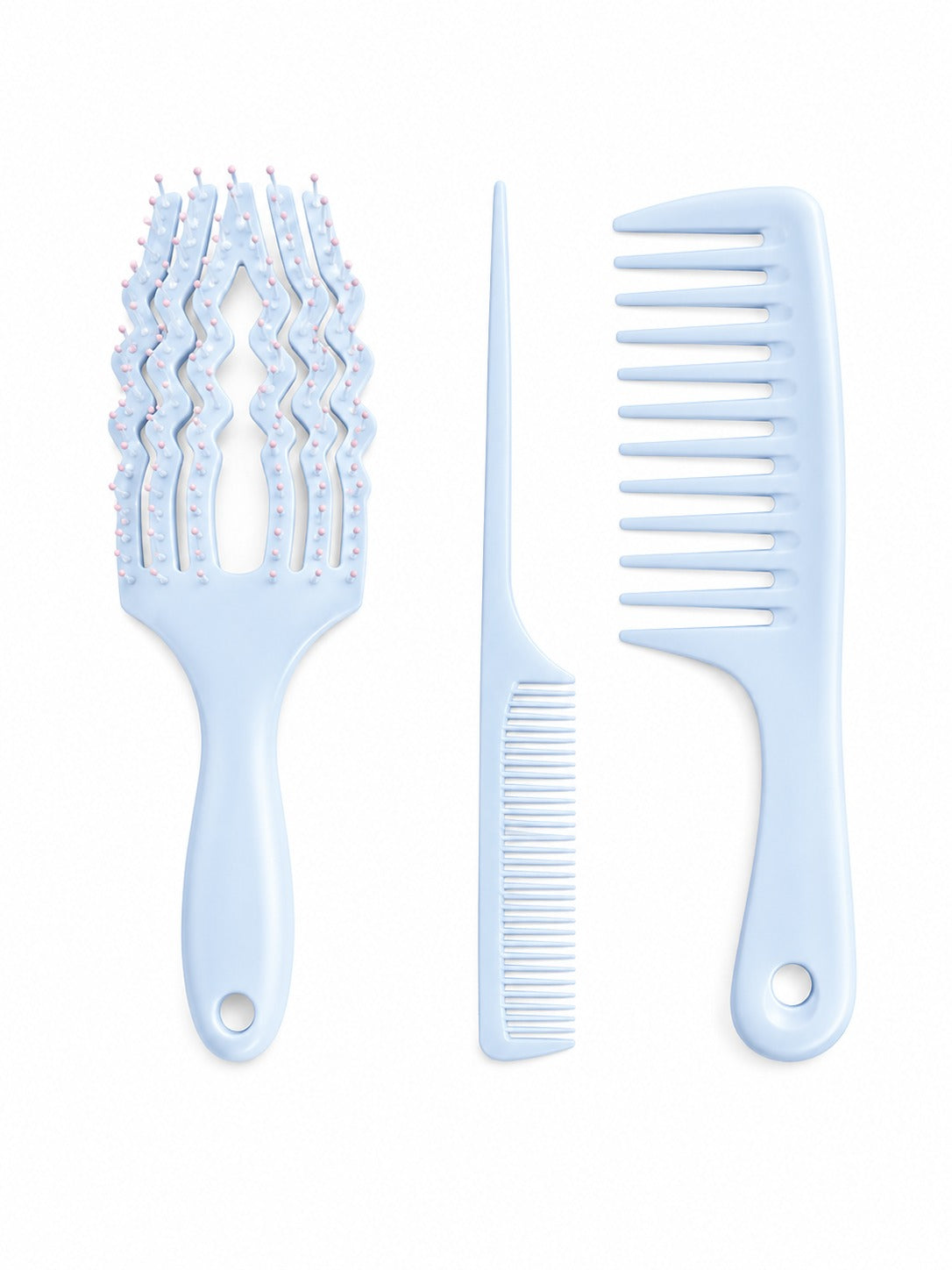 CECILIA - COFFRET BROSSES WET 3 PIECES TZ-801-3PCS BLEU