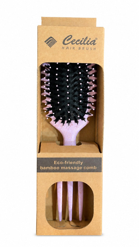 CECILIA - BROSSE CHEVEUX BOUCLES CARRE MAUVE 2039S