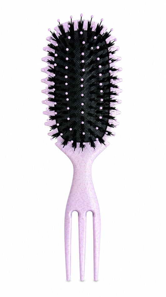 CECILIA - BROSSE CHEVEUX BOUCLES CARRE MAUVE 2039S