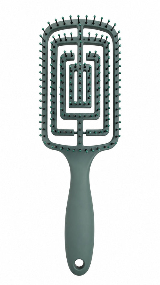CECILIA - BROSSE CHEVEUX DETANGLER LK-29 VERT ROYAL