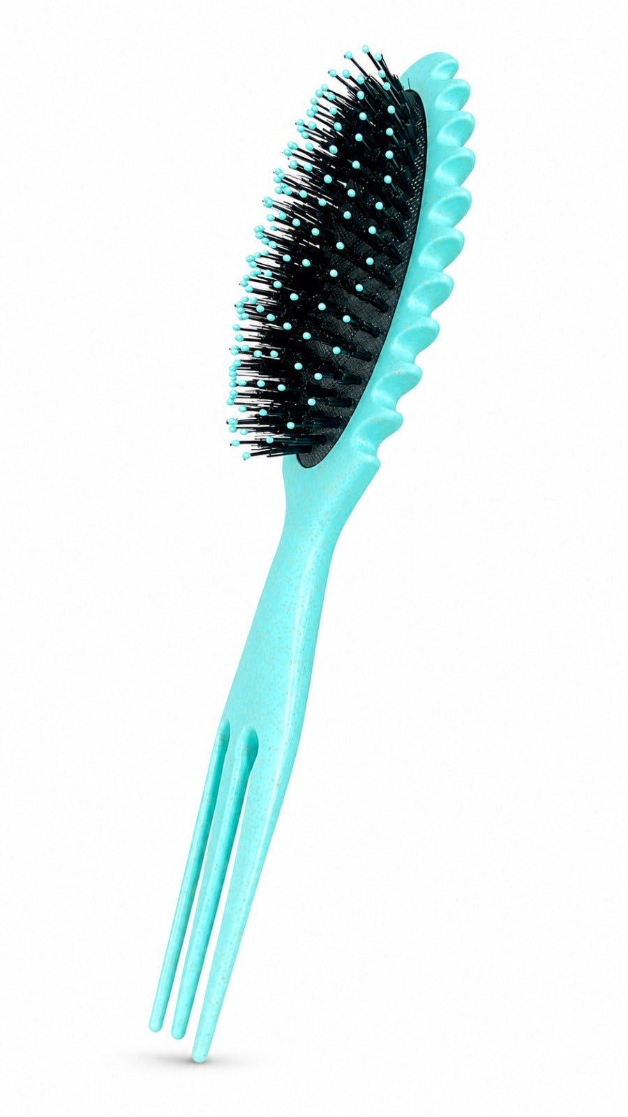CECILIA - BROSSE CHEVEUX BOUCLES OVALE VERT 2038