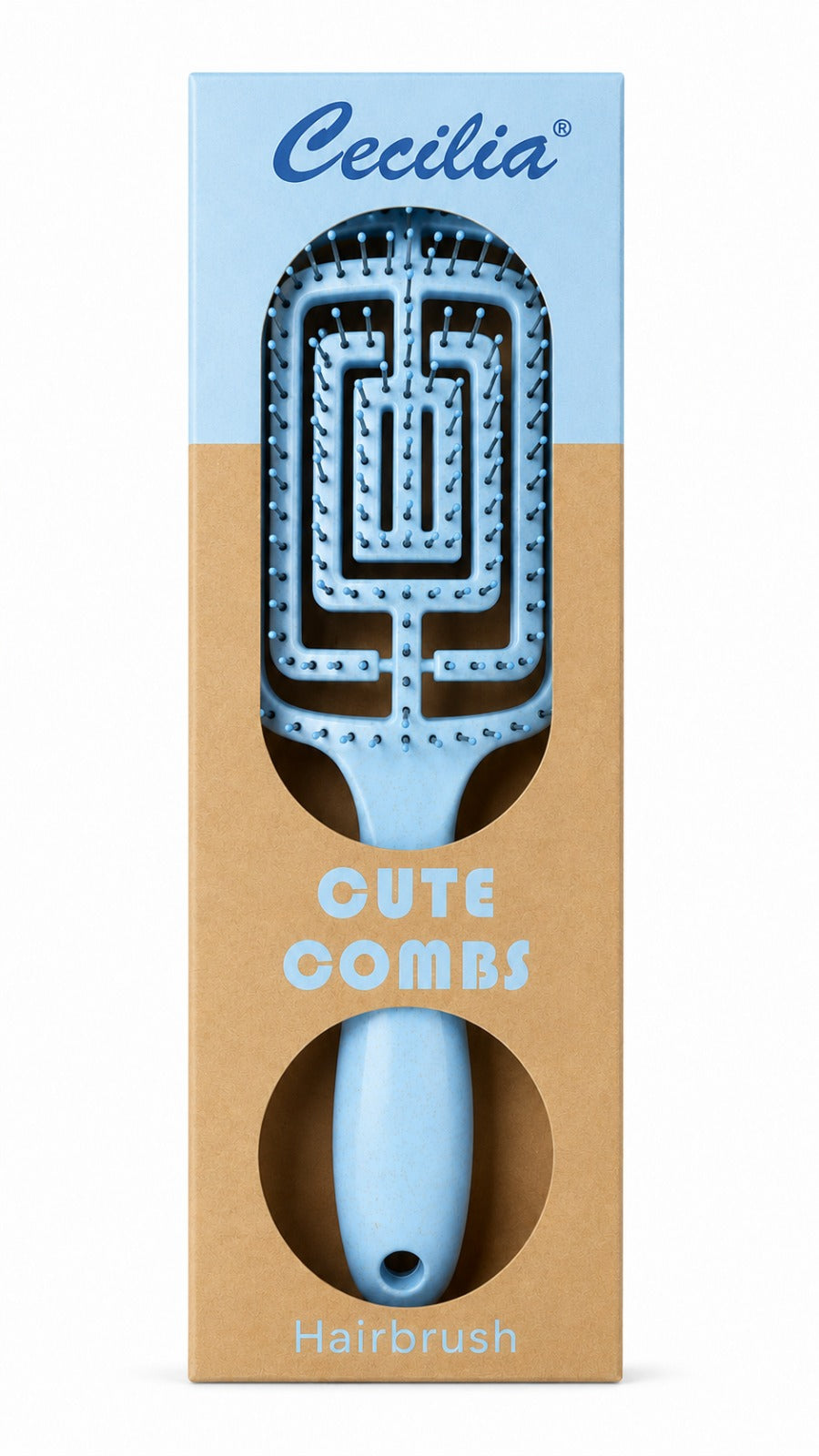 CECILIA - BROSSE CHEVEUX DETANGLER LK-29MSH BLEU