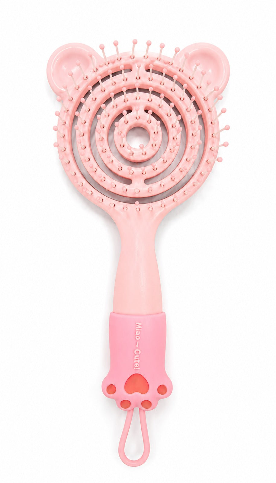 CECILIA - BROSSE CHEVEUX ENFANT ROND ROSE 2057