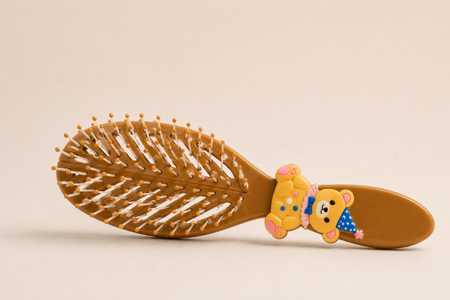 CECILIA - BROSSE CHEVEUX ENFANT OVALE MARRON 2134