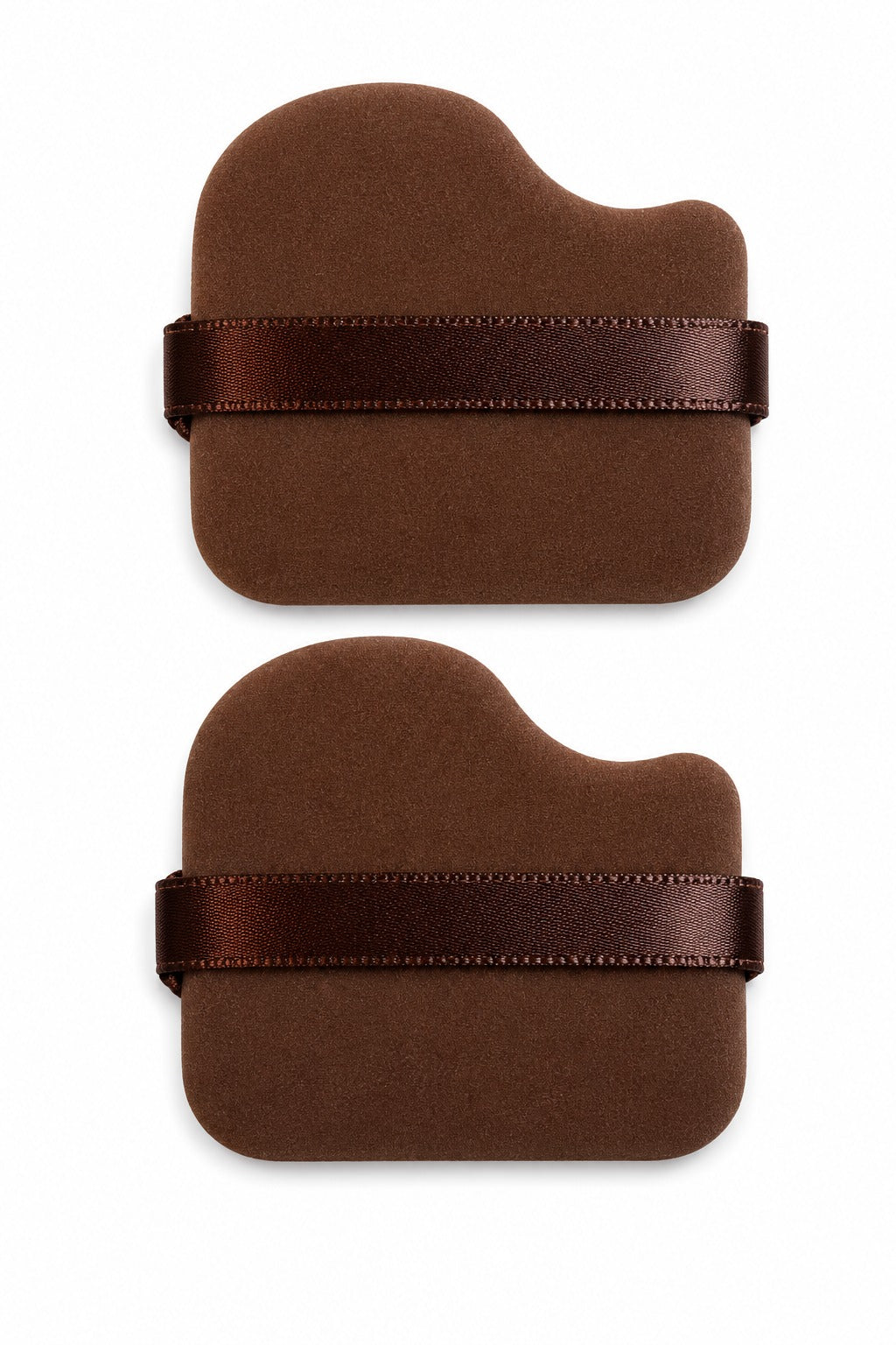 GOODA - EPONGES VELOURS MARRON 2 PIECES