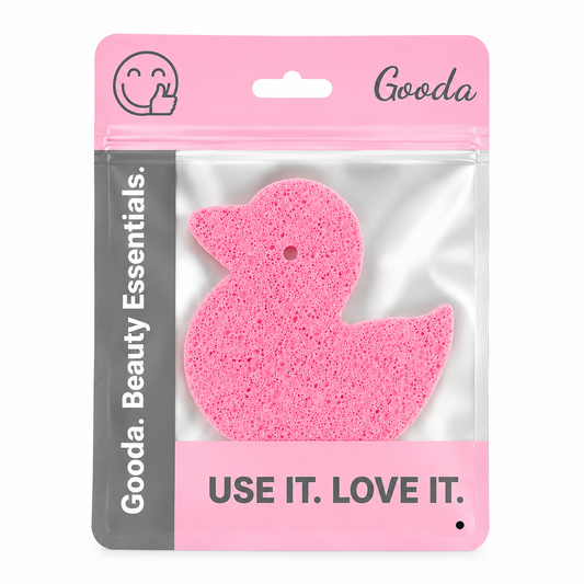 GOODA - EPONGE DE BAIN CANARD ROSE