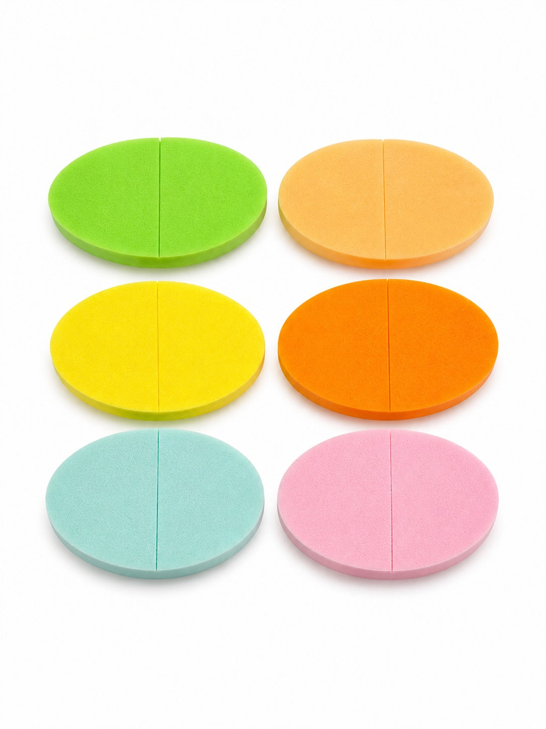 GOODA - EPONGES OVALES 6 PIECES MULTI-COULEURS