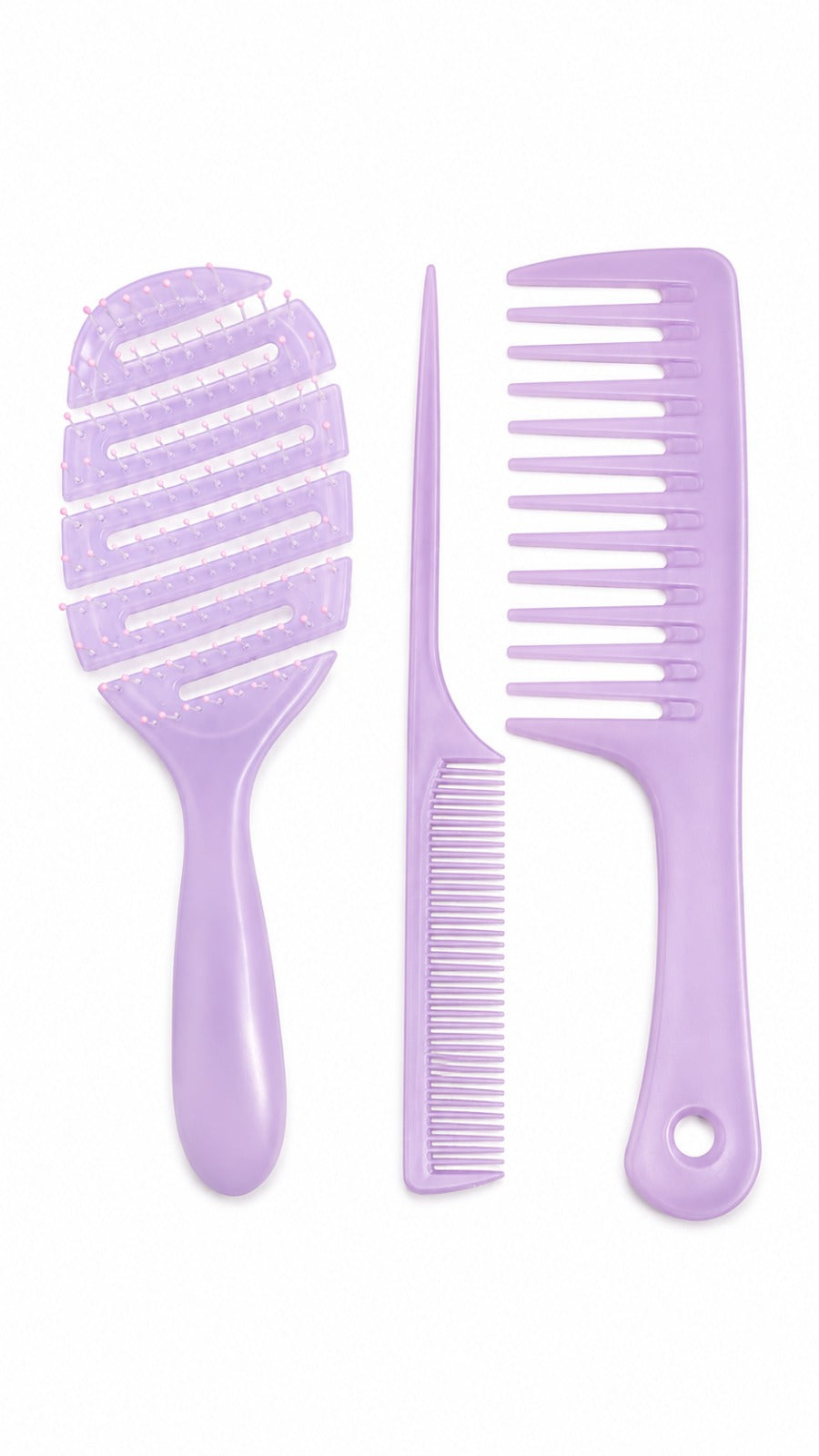CECILIA - COFFRET BROSSES WET 3 PIECES TZ-803-3PCS MAUVE