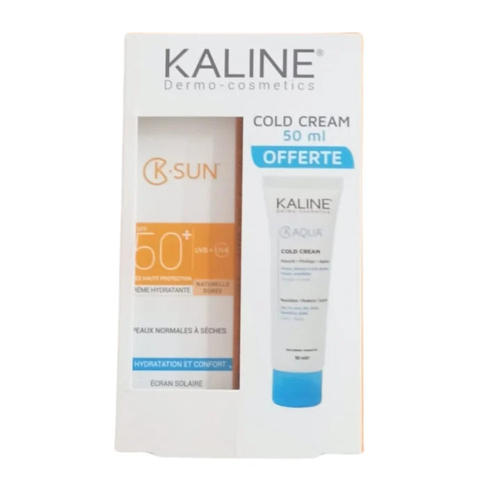 KALINE - K SUN CREME HYDRATANTE DOREE 50 ML ET COLD CREAM K AQUA 50 ML