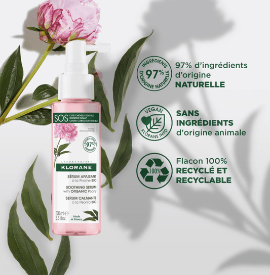 KLORANE - SÉRUM APAISANT À LA PIVOINE BIO 100 ML - Beauté Maroc