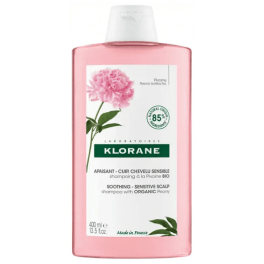 KLORANE - SHAMPOING APAISANT A LA PIVOINE CUIR CHEVELU SENSIBLE 400 ML - Beauté Maroc